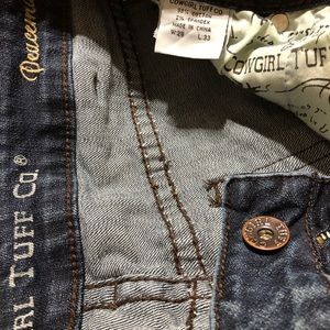 Cowgirl Tuff “Peacemaker” Jeans Size 28x33